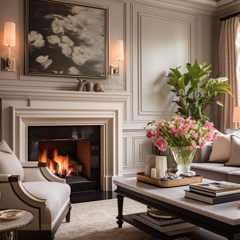 create a fluted panel fireplace surround