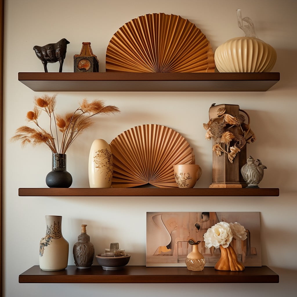 create a fluted panel shelf for display items