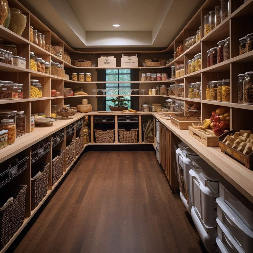 designing for maximum organization in a walk in pantry