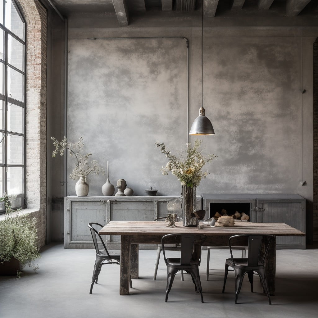 grey limewash for industrial chic