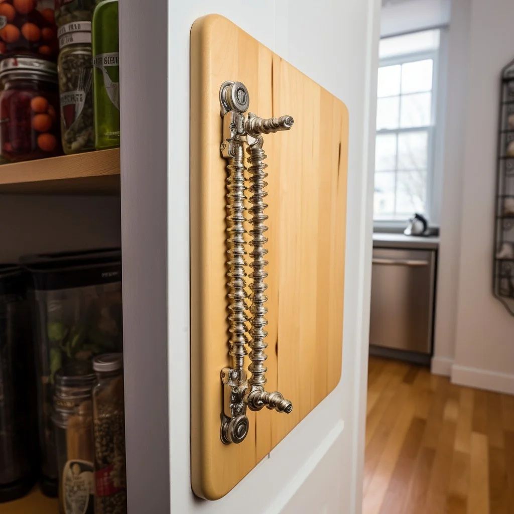 implementing screw locks on pantry doors