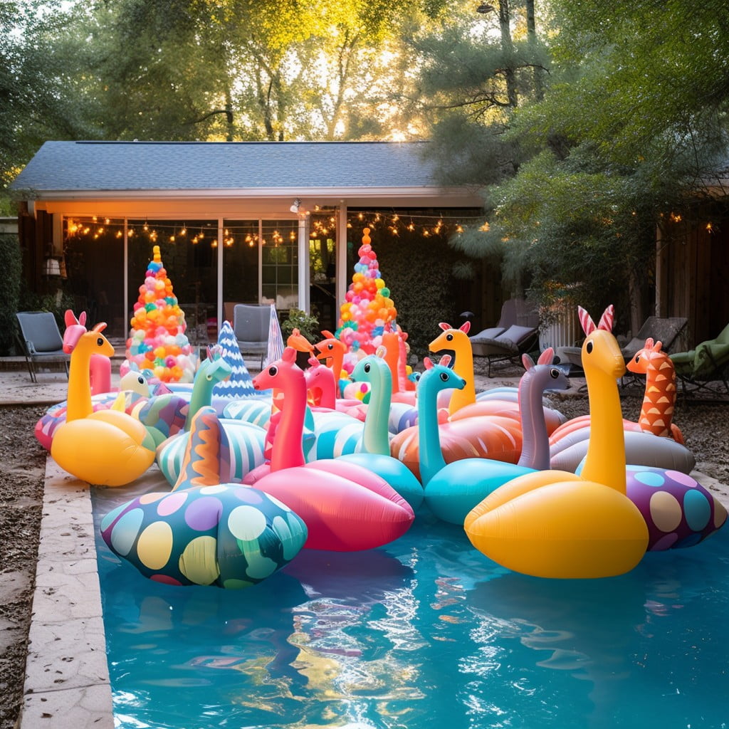 inflatable pool floats