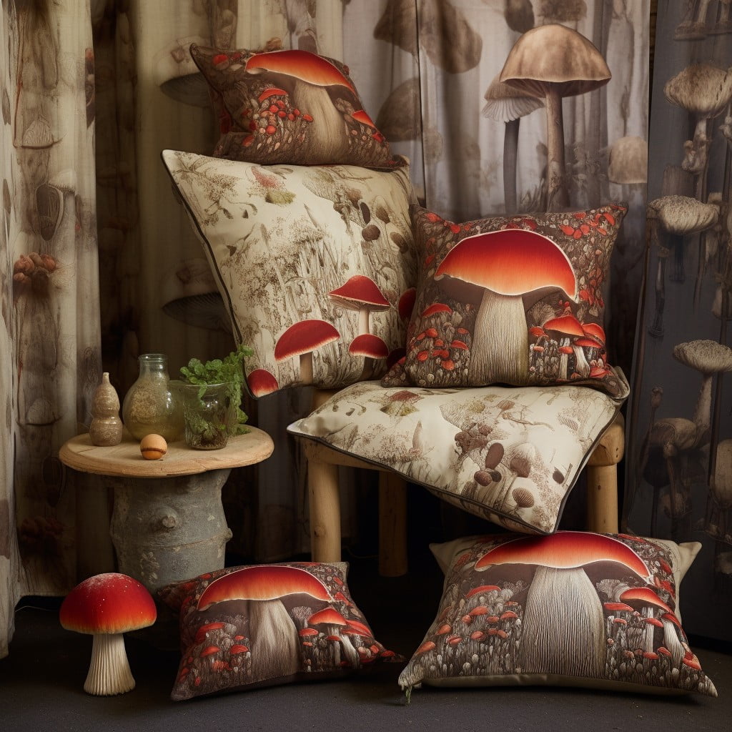 mushroom fabric prints for upholstery