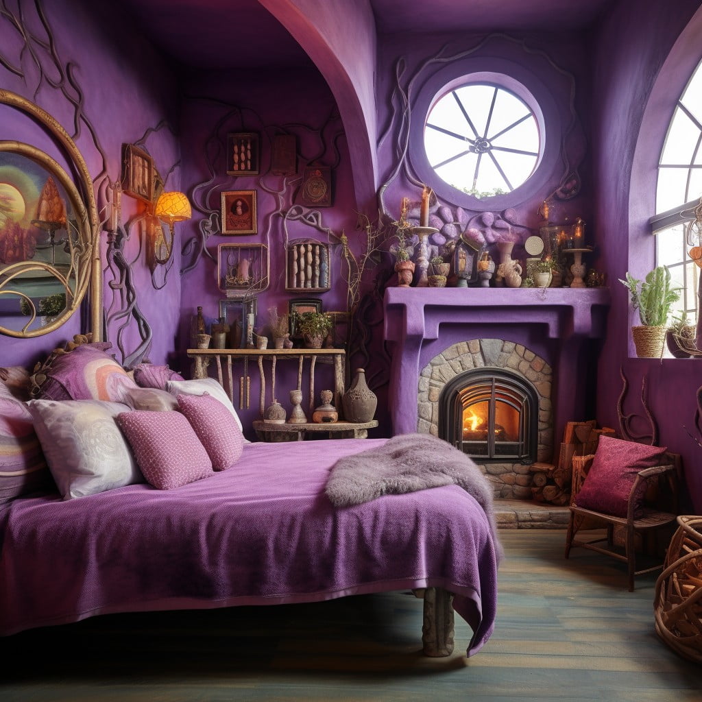 purple limewash for an imaginative ambiance