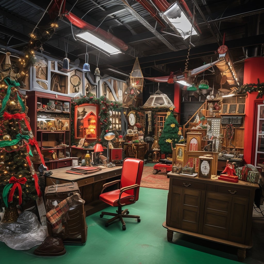 santas workshop office area