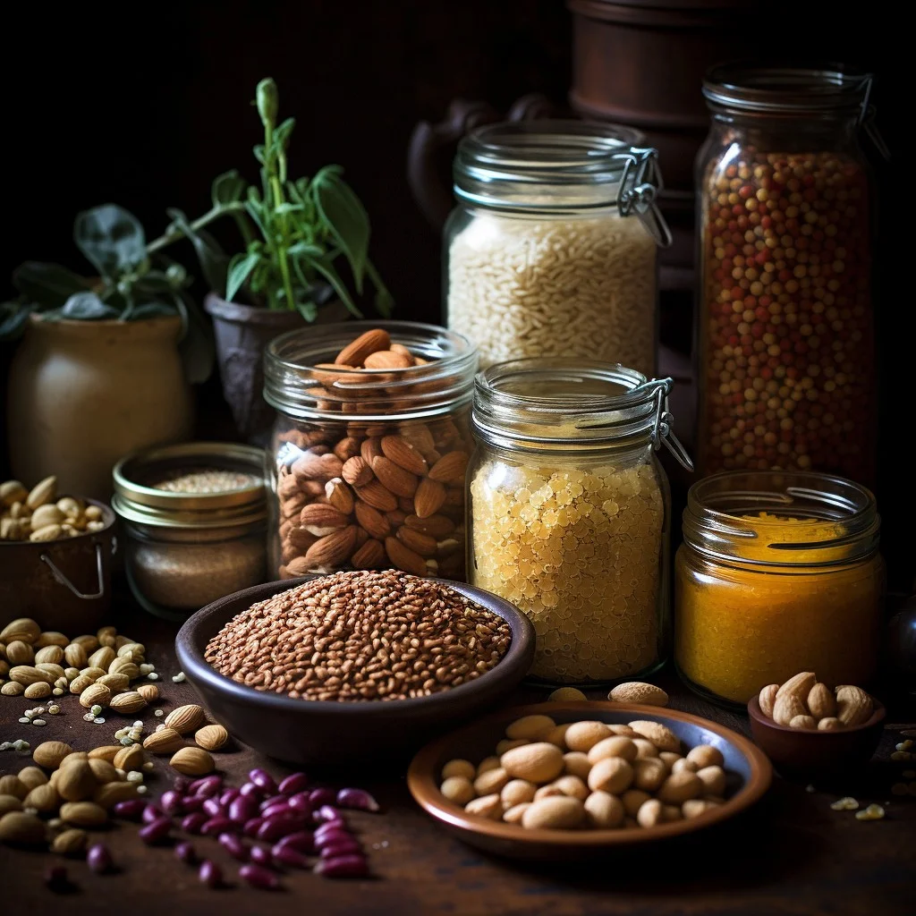 selecting pantry staples grains beans and nuts