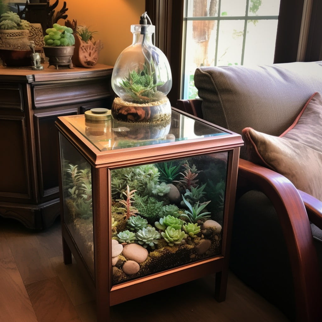 terrarium with succulents