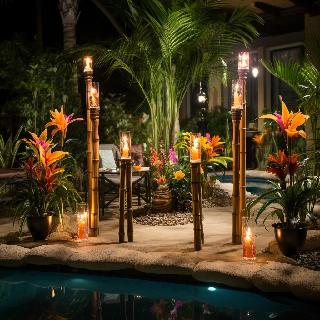 tiki torches