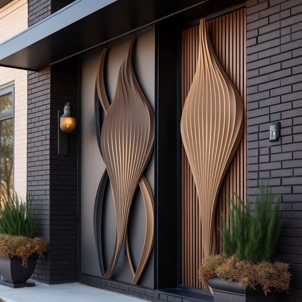 use fluted panels on the exterior for additional texture