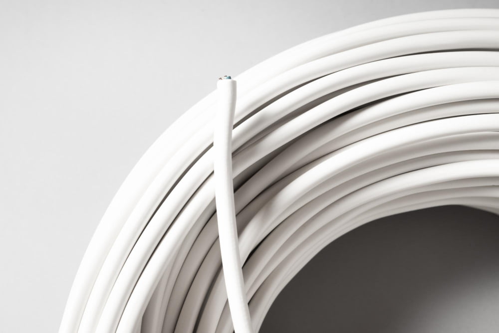 white electric cable wire 