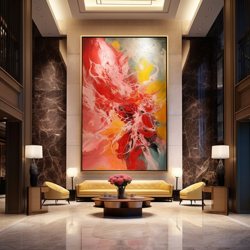 add contemporary artwork on walls