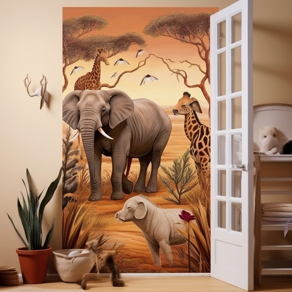 african landscapes and wildlife decor