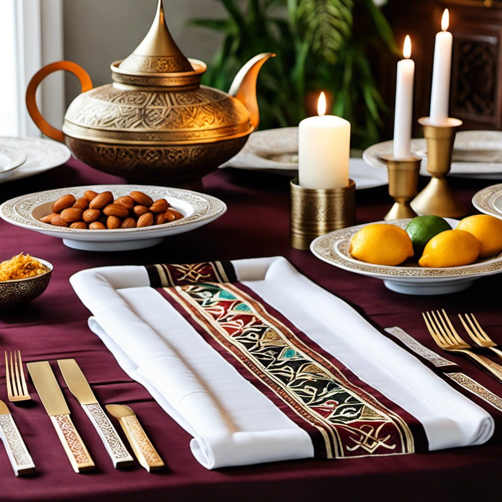 arabic themed table runners
