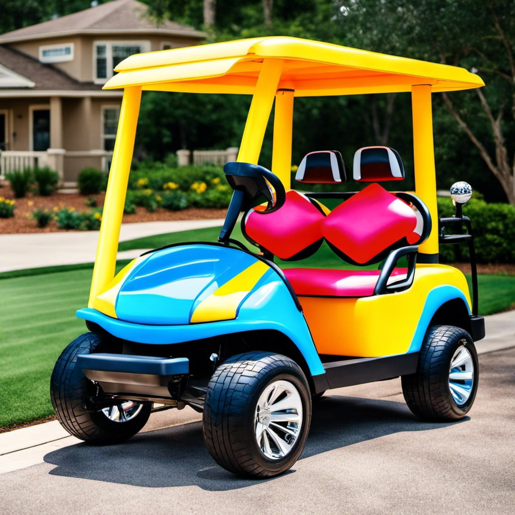 attach a mini pool noodle around the cart frame