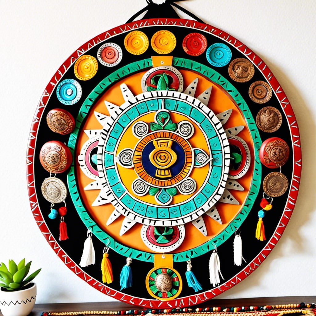 aztec calendar wall hang