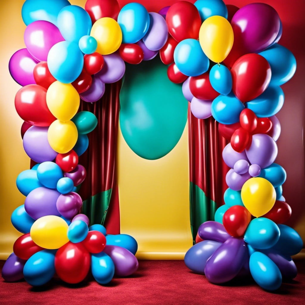 balloon backdrop for photo booth