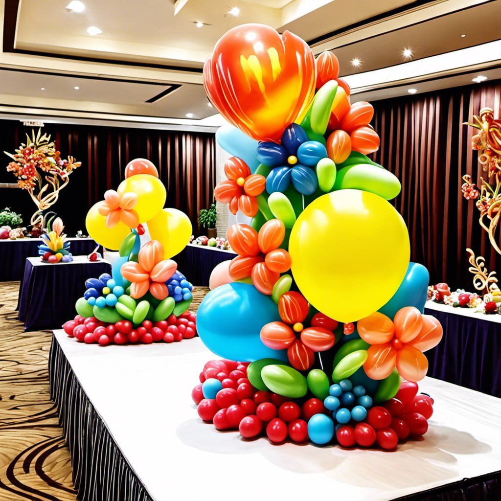 balloon sculpturing into different shapes