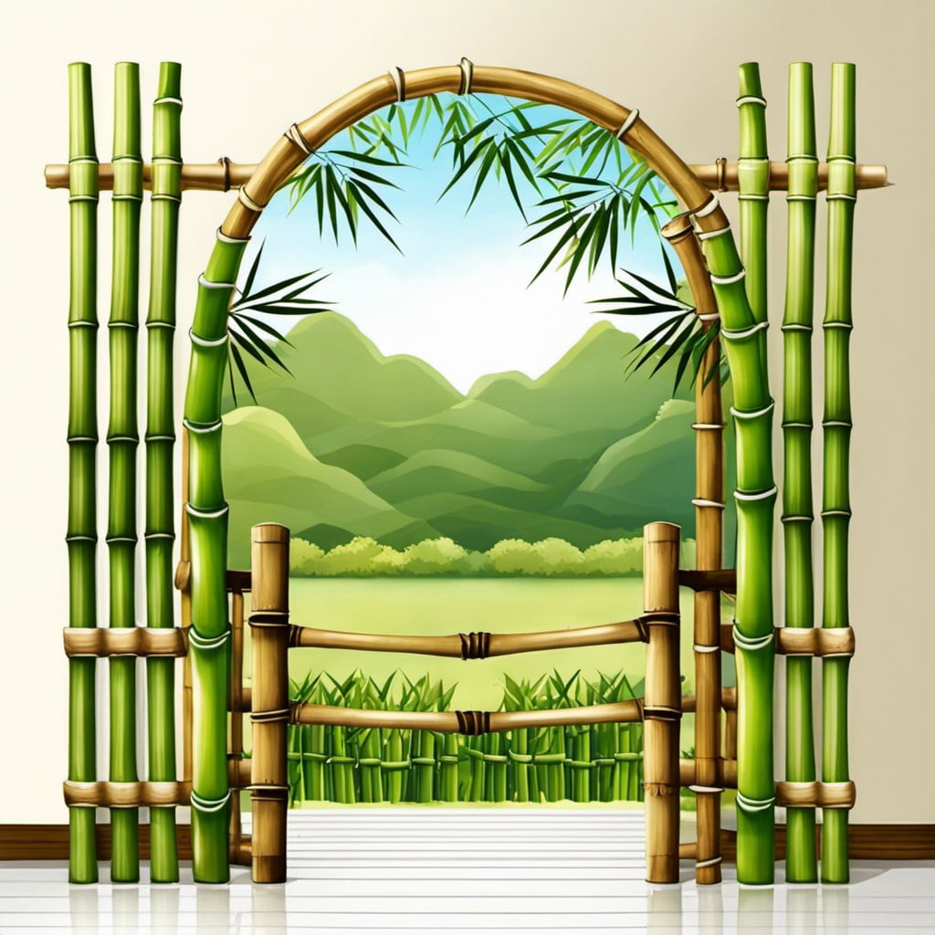 bamboo garden fencing