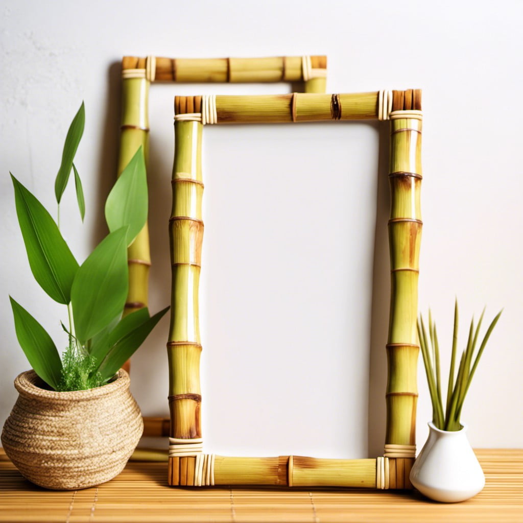 bamboo photo frames