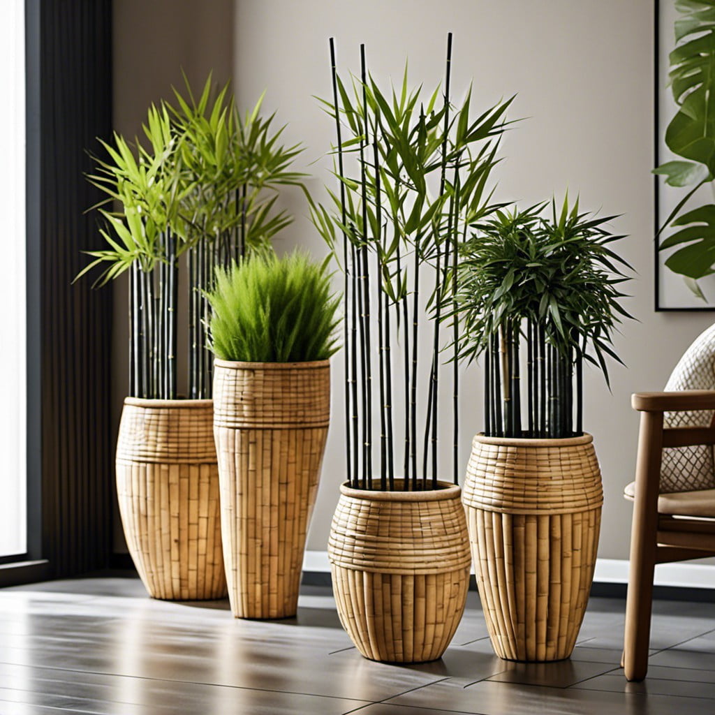 bamboo planters