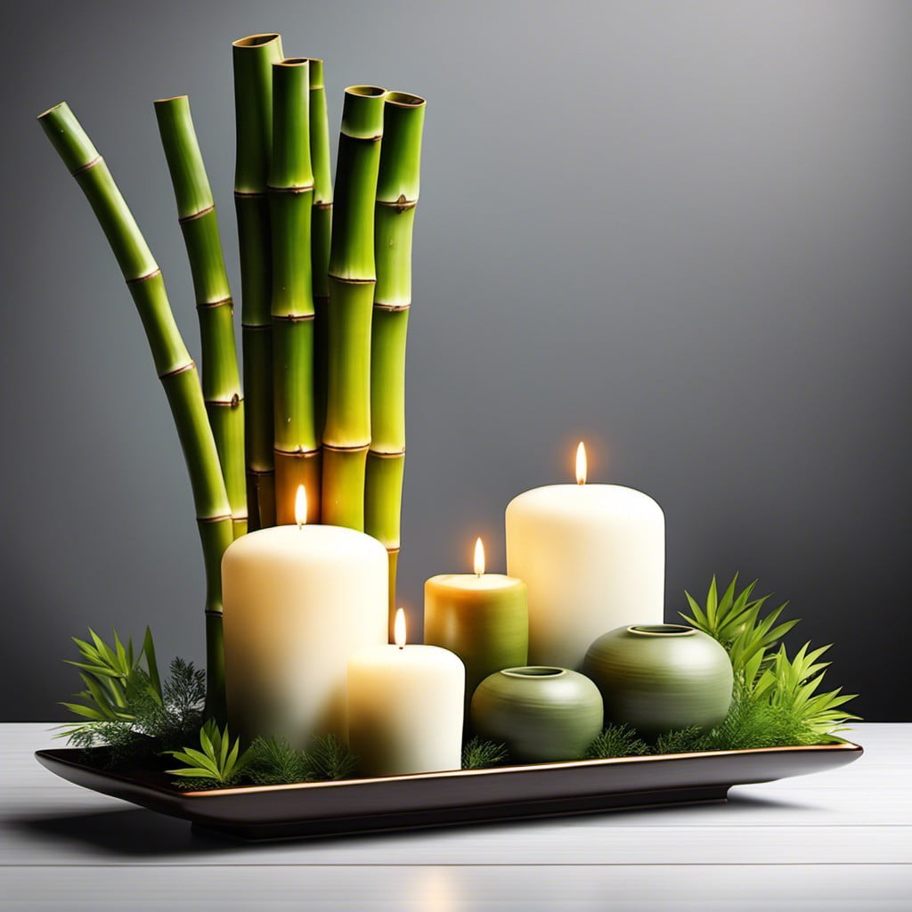 bamboo table centerpieces