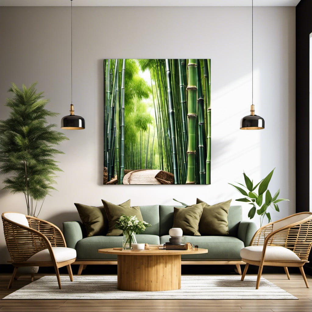 bamboo wall art