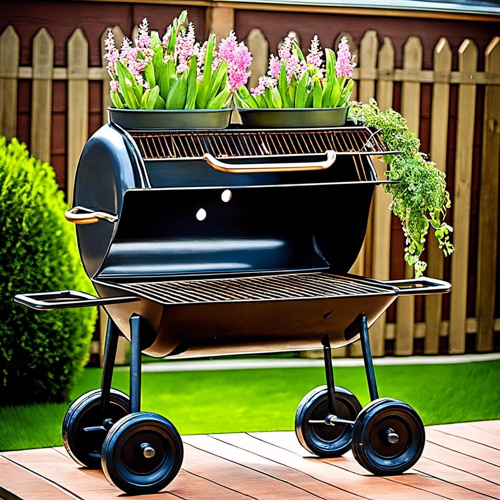 bbq grill planter