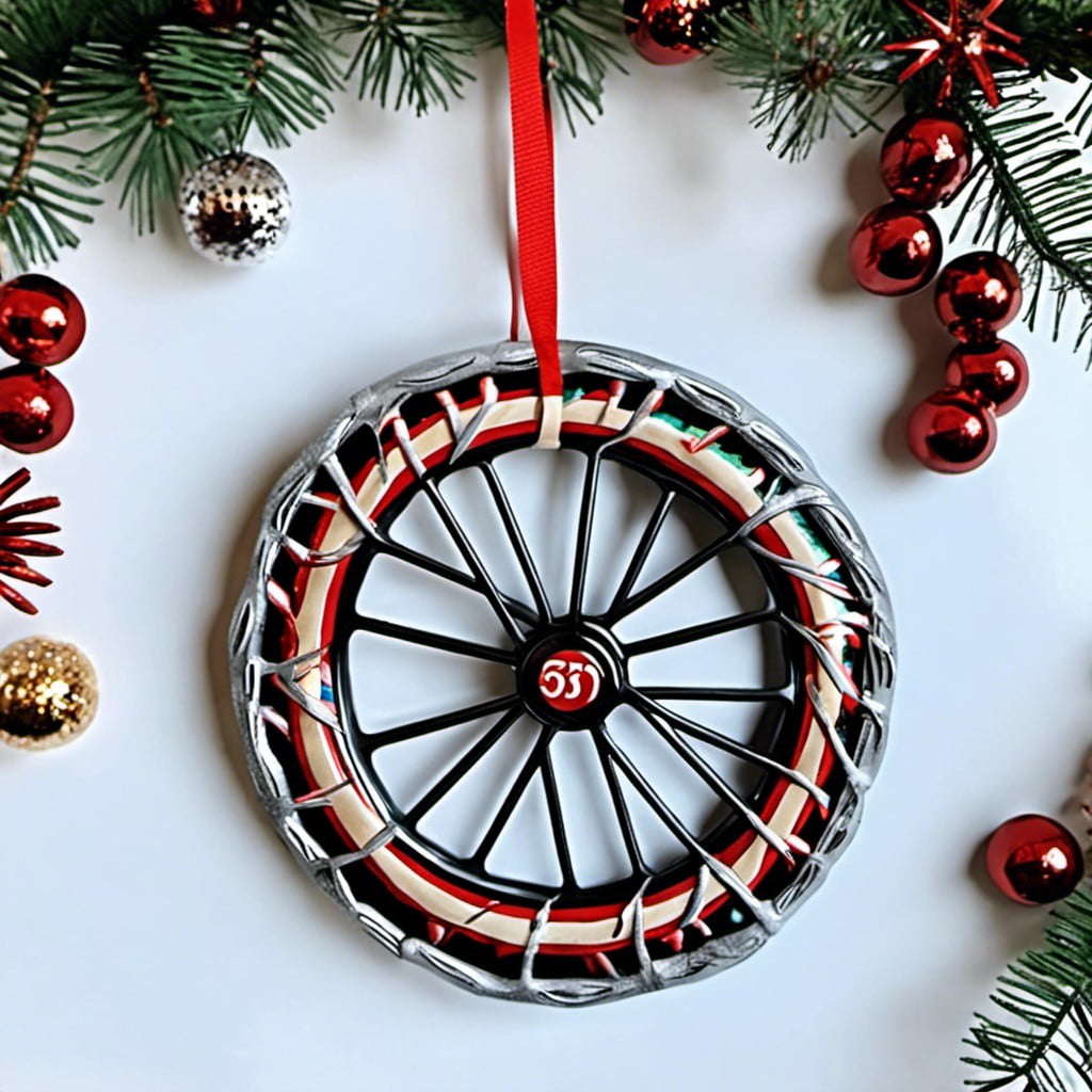bicycle wheel wreath