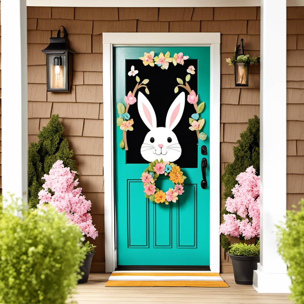bunny shaped door decorations