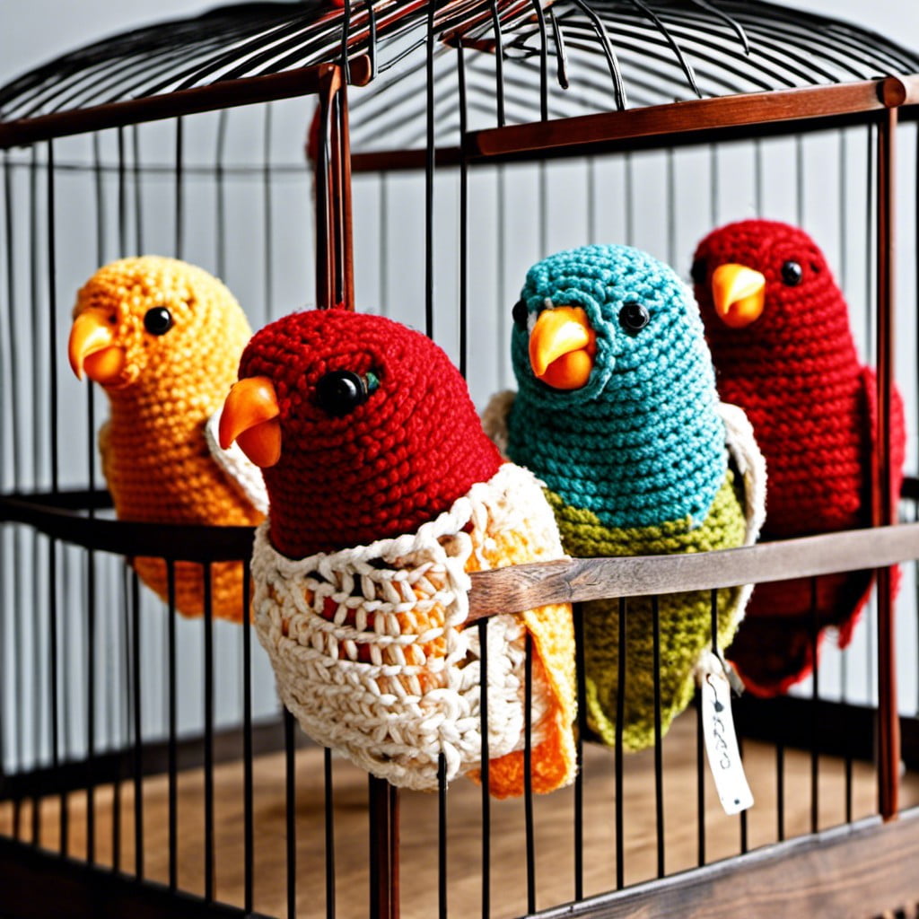 cage bar crocheted covers