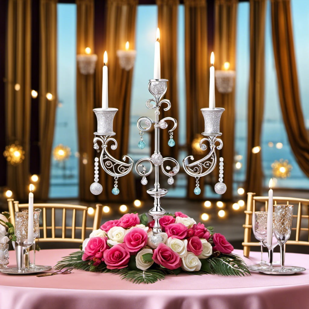 candelabra centerpieces