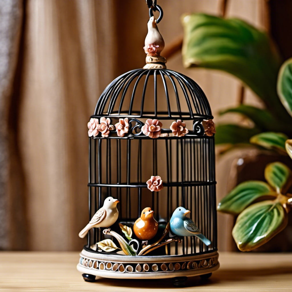 ceramic bird figurines