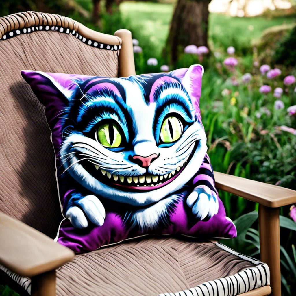 cheshire cat throw pillows