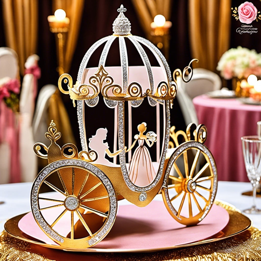 cinderella carriage centerpieces