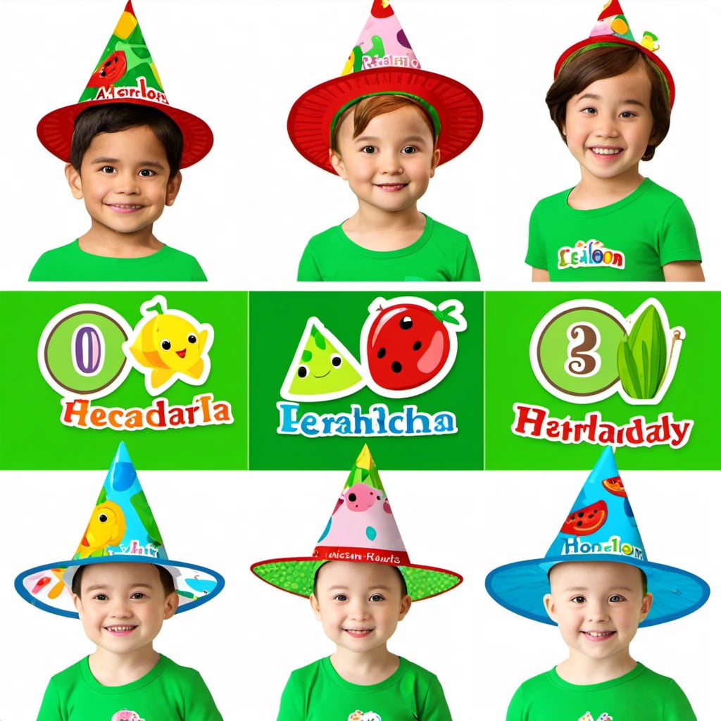 cocomelon personalized party hats