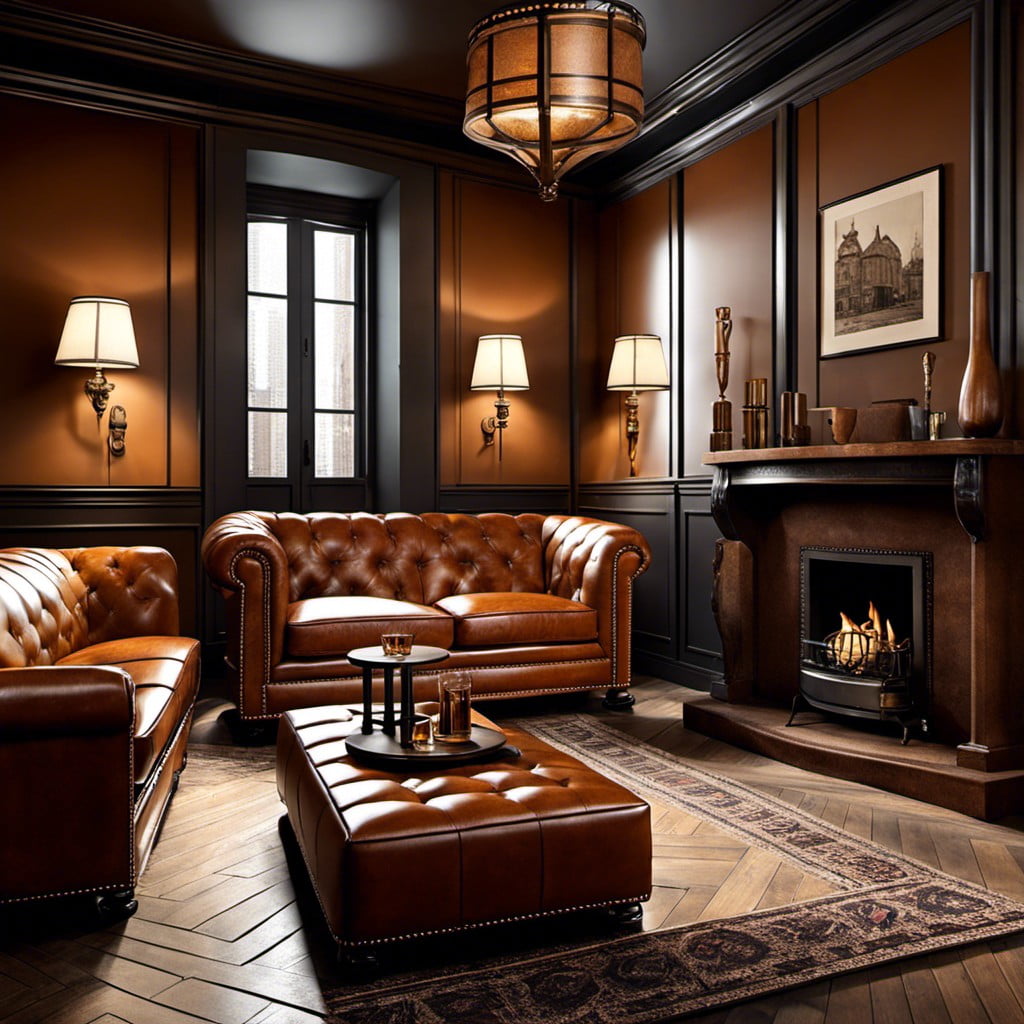 cognac leather furniture