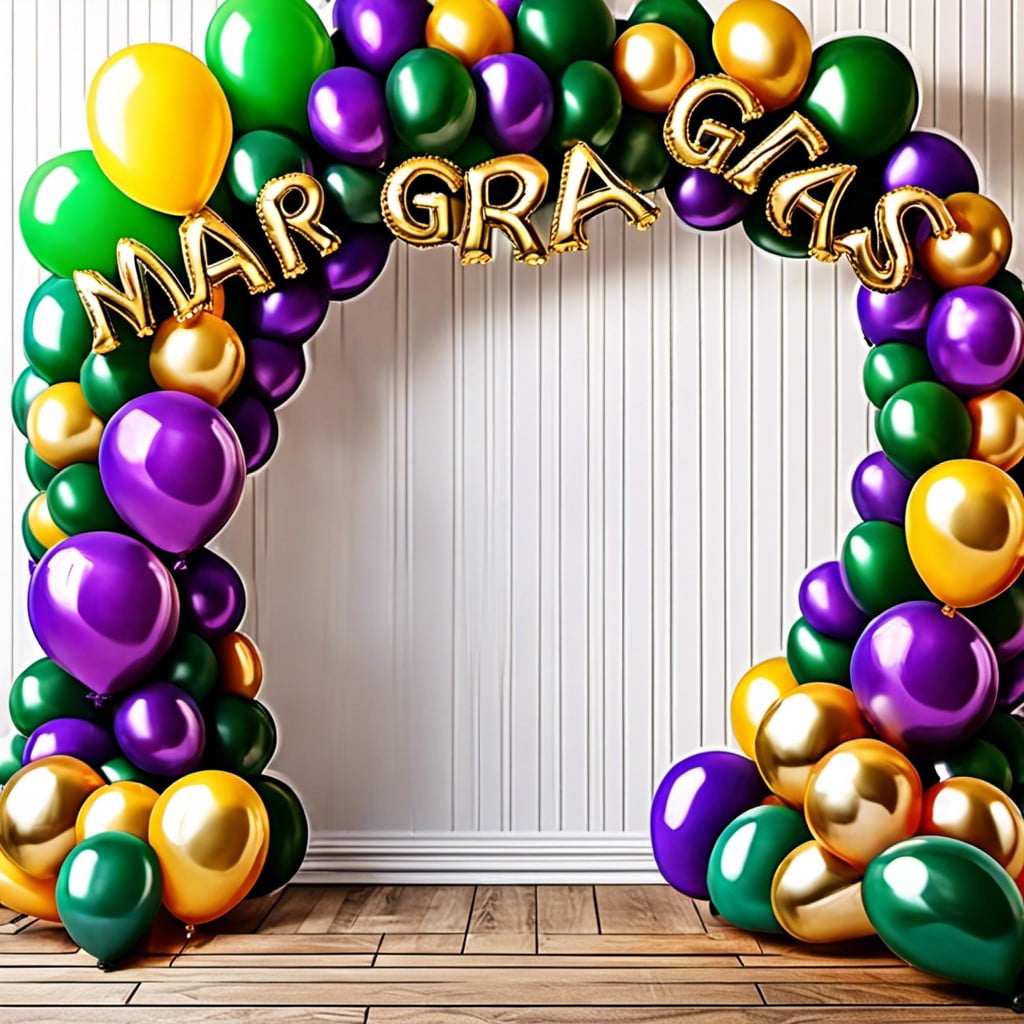 colorful balloon arch