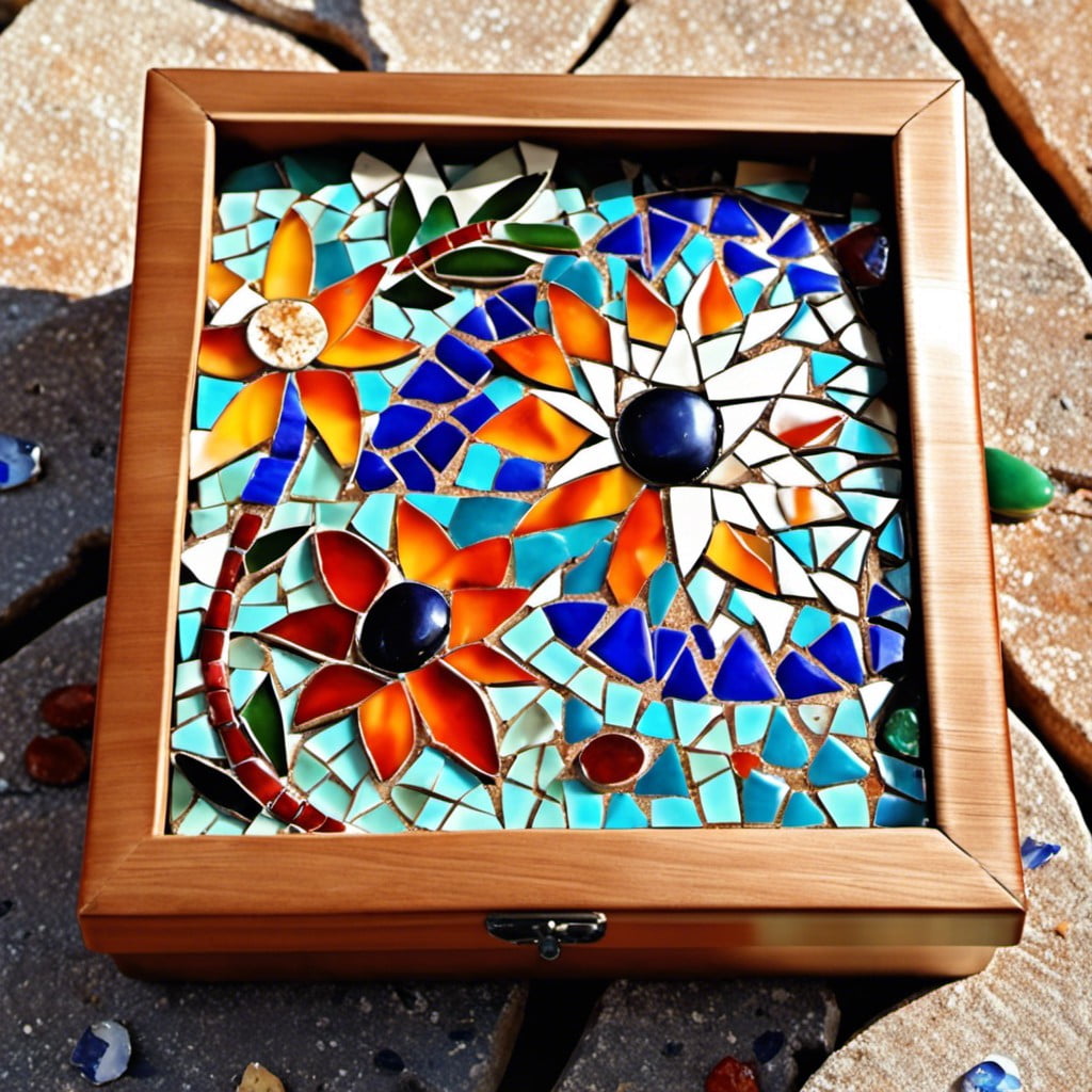 create a mosaic with broken tiles