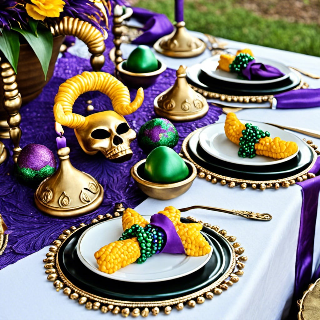 creole cuisine inspired tablescape