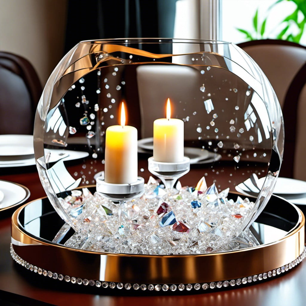 crystal table scatter