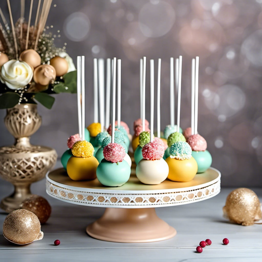 decorated cake pops stand