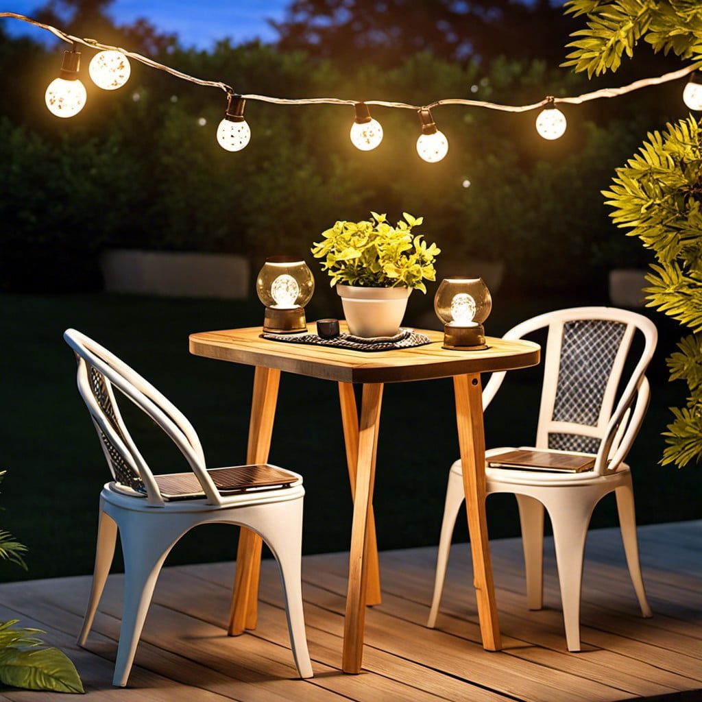 decorative table top solar lights