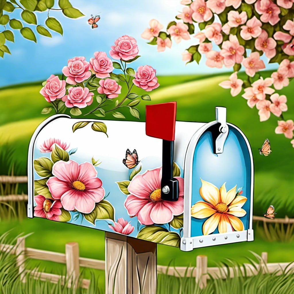 decoupage mailbox cover