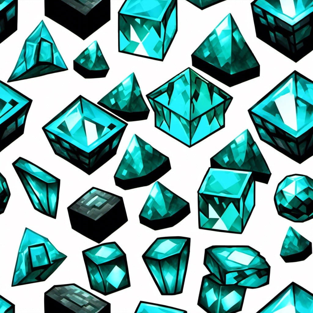 diamond ore glow in the dark decorations