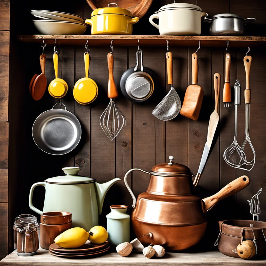 display vintage kitchenware