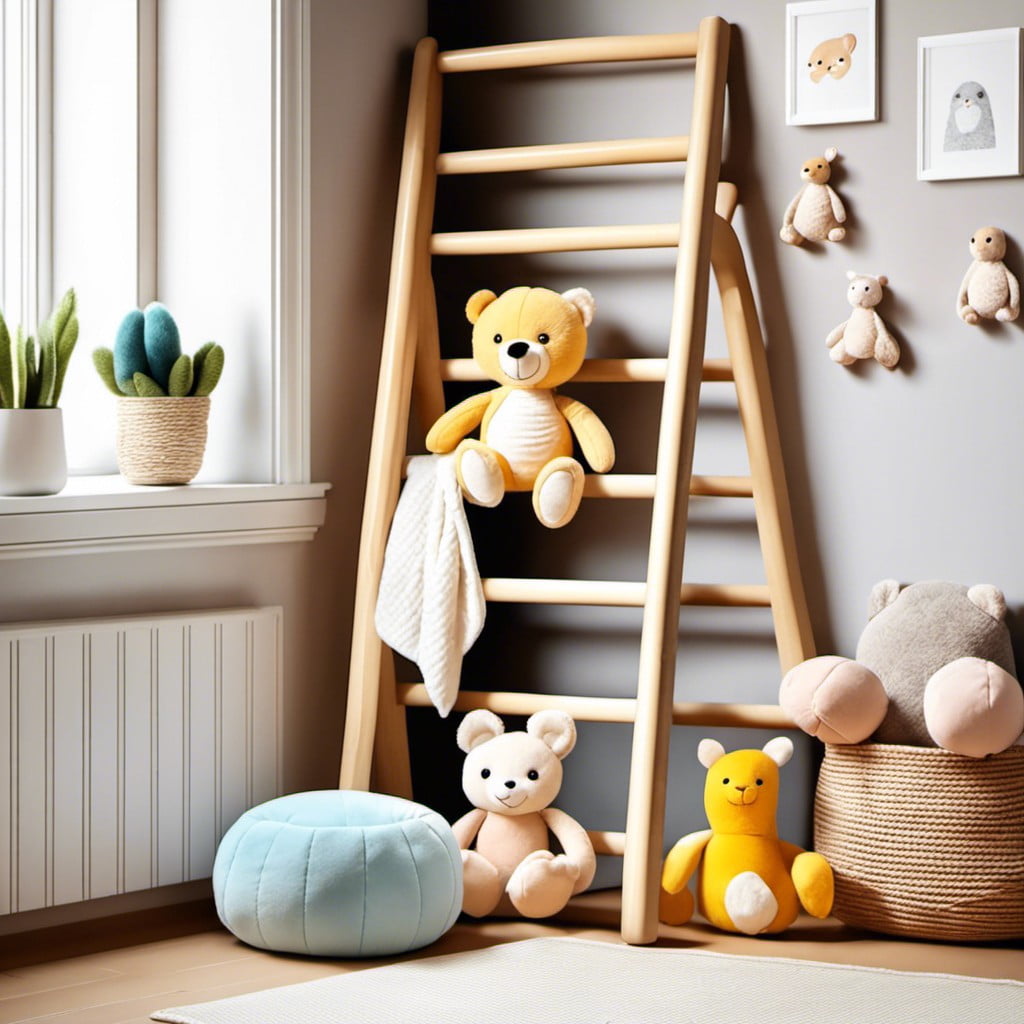 displaying plush toys for a childs room