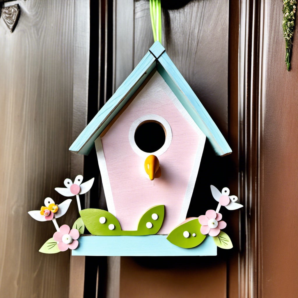 diy birdhouse door decoration
