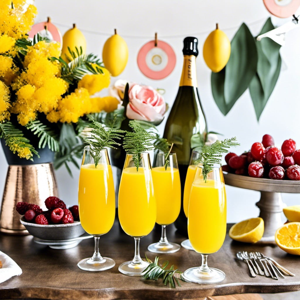 diy mimosa bar