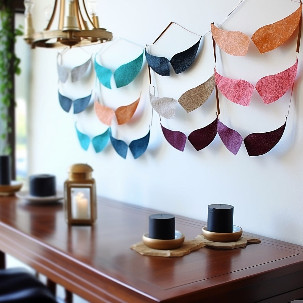 diy mustache and tie garlands