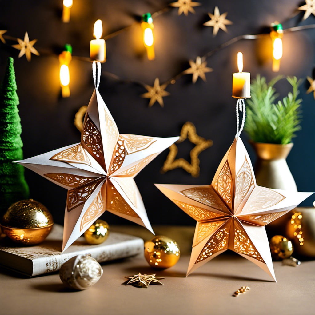 diy paper star ornaments